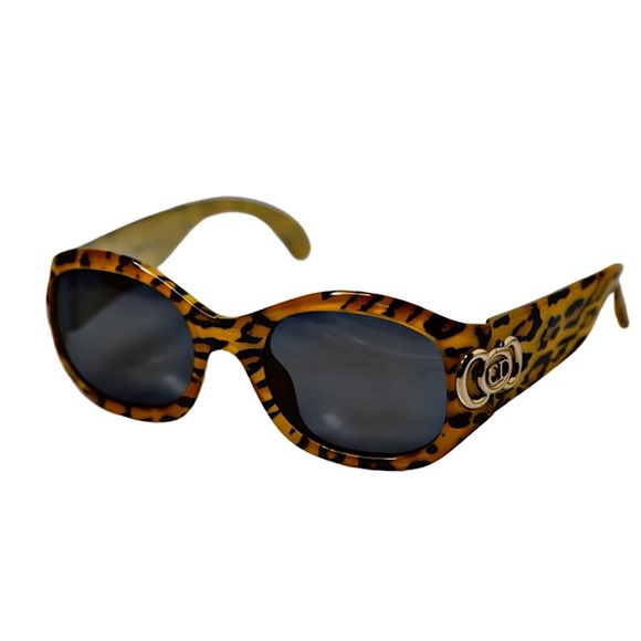 Authentic Christian Dior Slimane Archive Kurt Cobain Leopard Motif Sunglasses - Picture 4 of 8